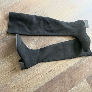 Vivaia over the knee black wool water repellent boots eu41 women’s 9 us NEW